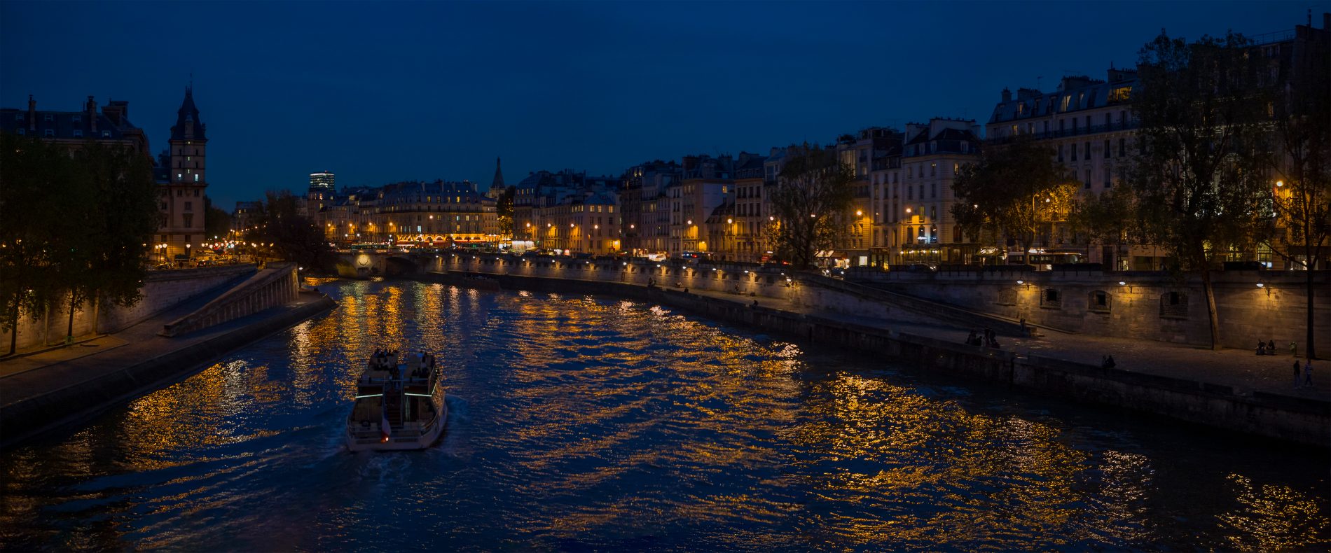 The Seine at night